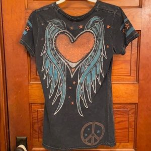 Sinful distressed tee